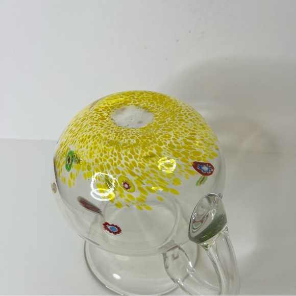 Millefiori Hand Blown Sangria Glass Pitcher - Picture 6 of 6